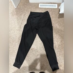 Med Couture Black Maternity jogger scrubs